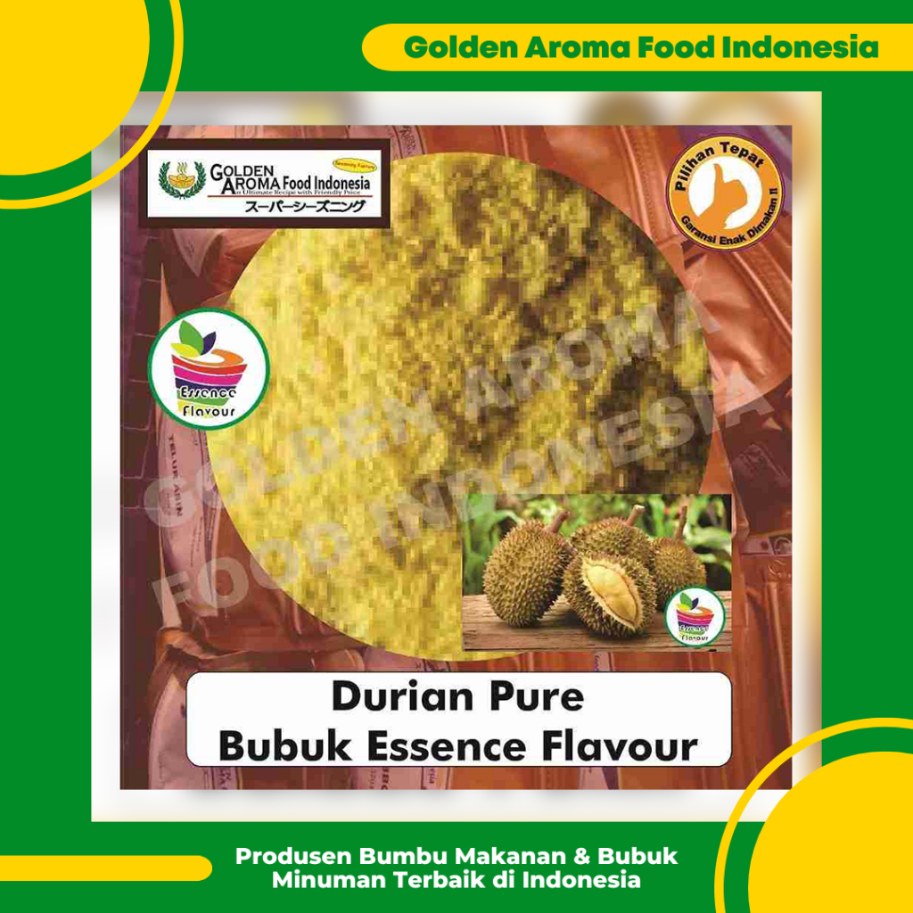 

Bubuk Durian Pure Efe 1/2 Kg Essen Flavor Ekstrak Kingfruit Murni 500 Gram Tanpa Gula Flavour Essence Flavour Extract GAFI Buat Makanan dan Minuman Roti Kue Bolu Wangi Terbaik yang Bagus Bandung Jakarta Surabaya Review Suwir Nasi Bejek Umpan Pelet Band