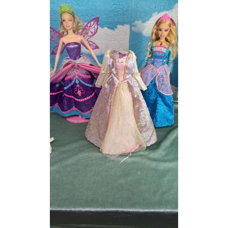 barbie movie rosella, catania, dan baju rapunzel ori