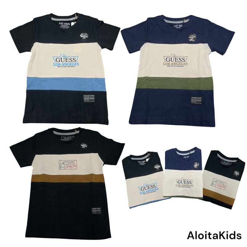 KAOS ANAK-ANAK FAT KIDS WARNA KOMBINASI