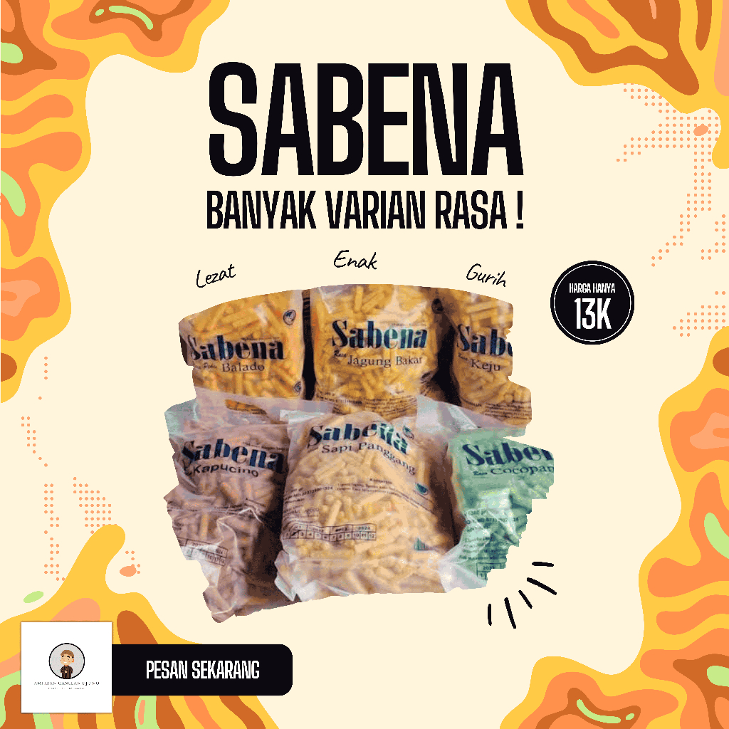 

Sabena Stik (340gram) / Stik Jagung / Snack Murah / Aneka Rasa - Ampiran Camilan Djowo