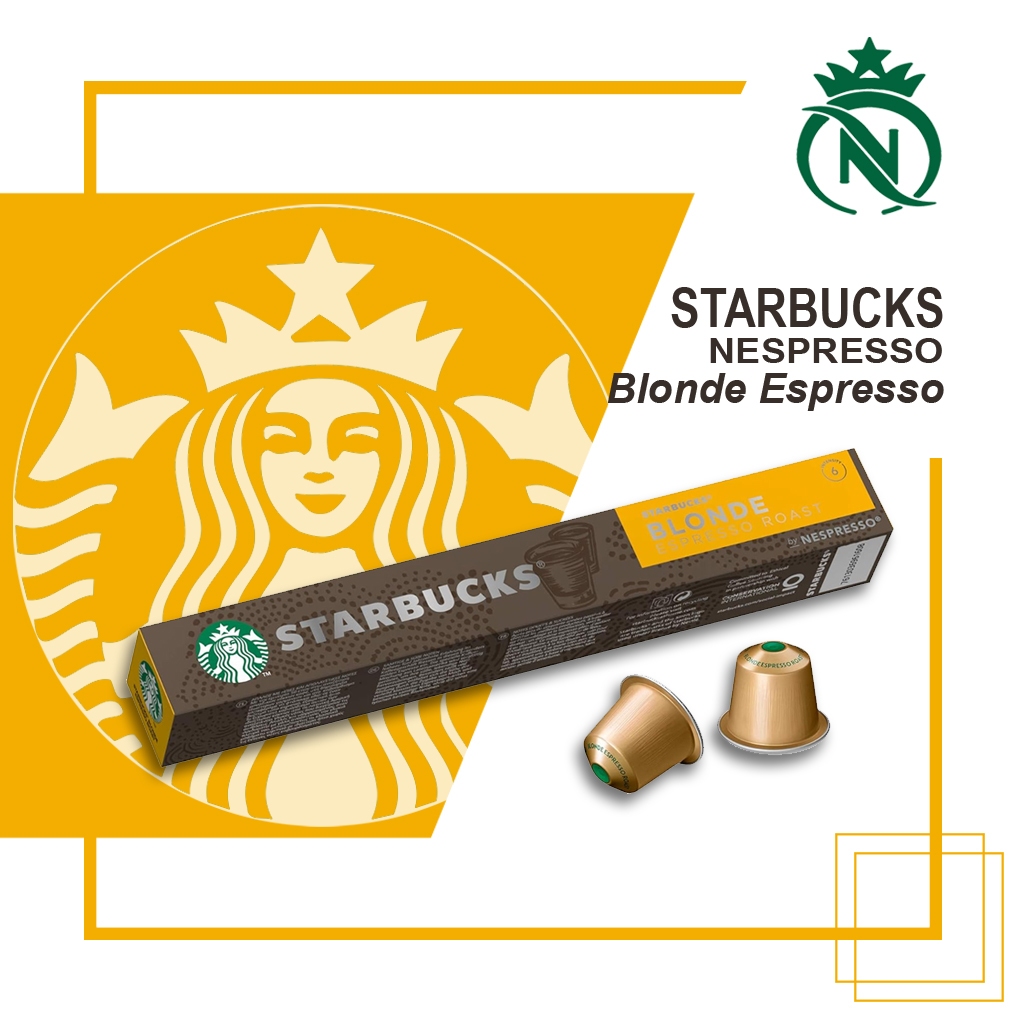 

Capsule Starbucks Blonde Espresso for Nespresso Machine - Kopi Kapsul Blonde Roast Coffee