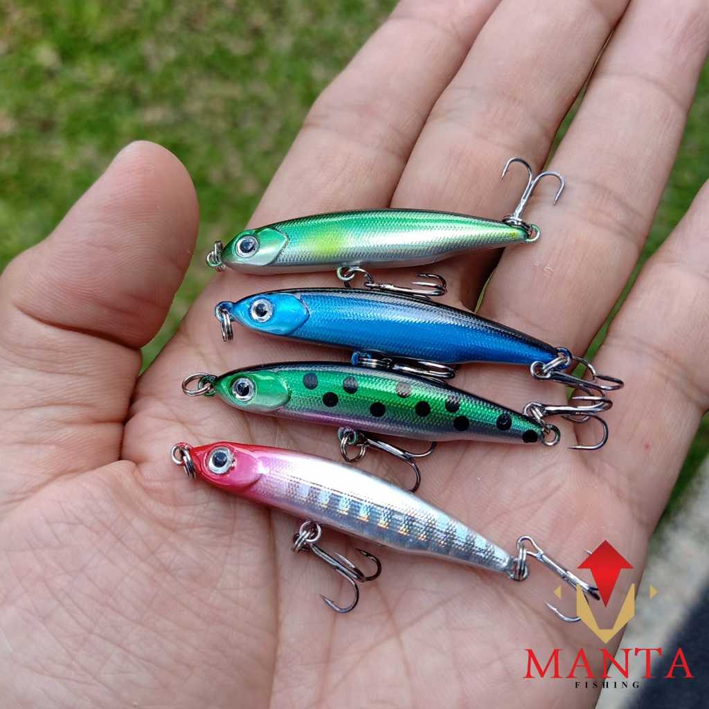 Pencil sinking stickbait flutter stick lure panjang 5cm berat 3.5gram