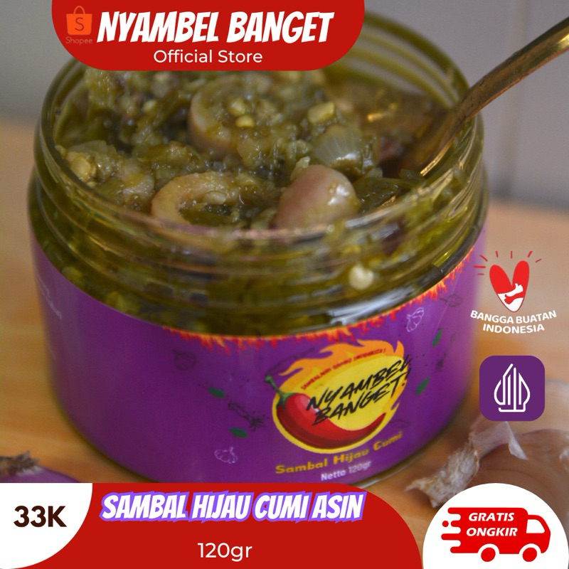 

NYAMBEL BANGET - Sambal Cumi Asin 120GR