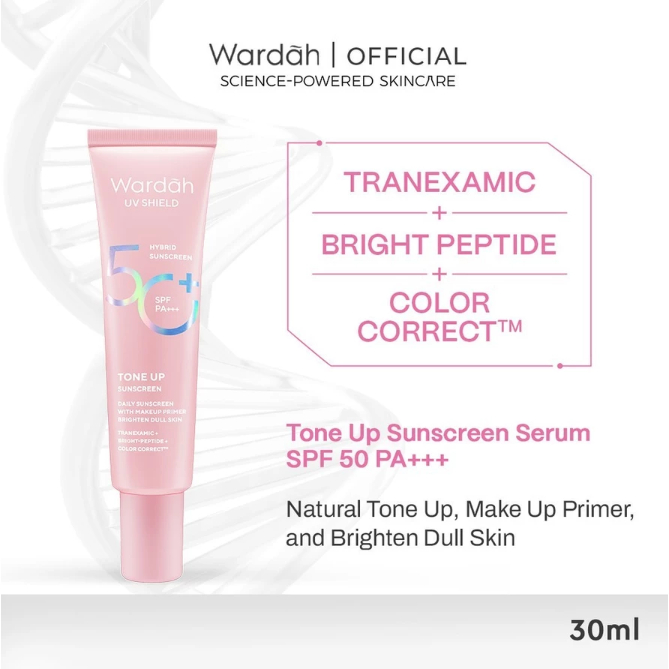 Wardah UV Shield Tone Up Sunscreen SPF 50+ PA+++ - Sunscreen Wajah
