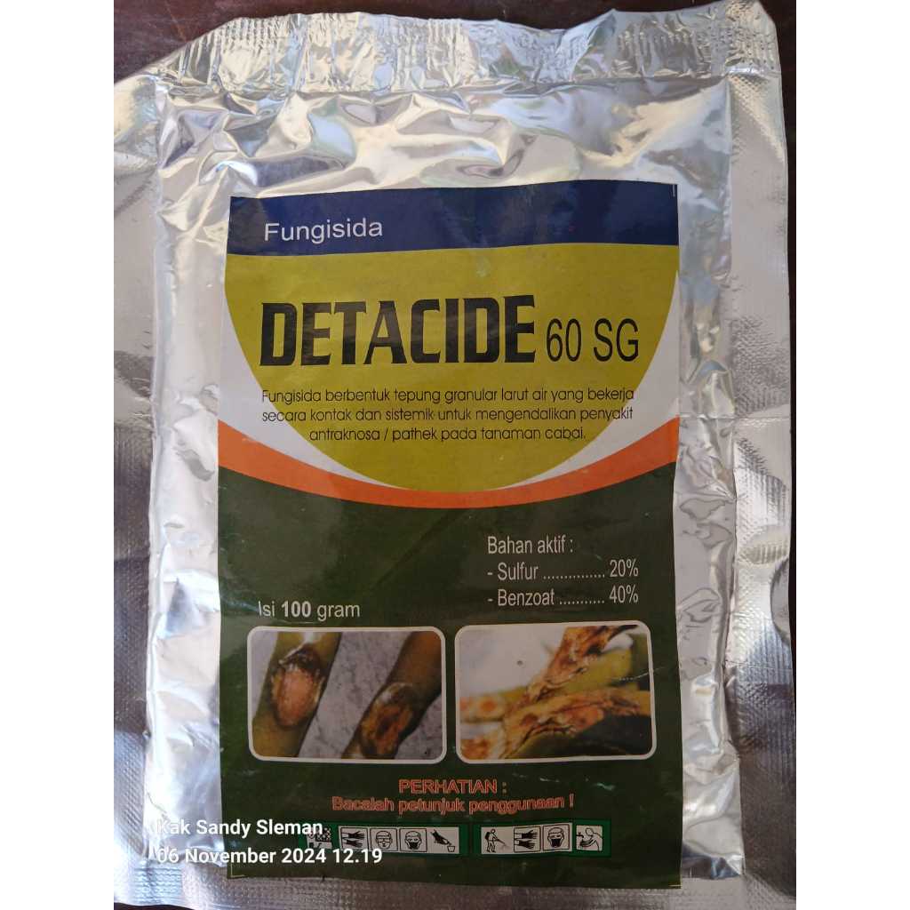 FUNGISIDA DETACIDE 60SG 100gram