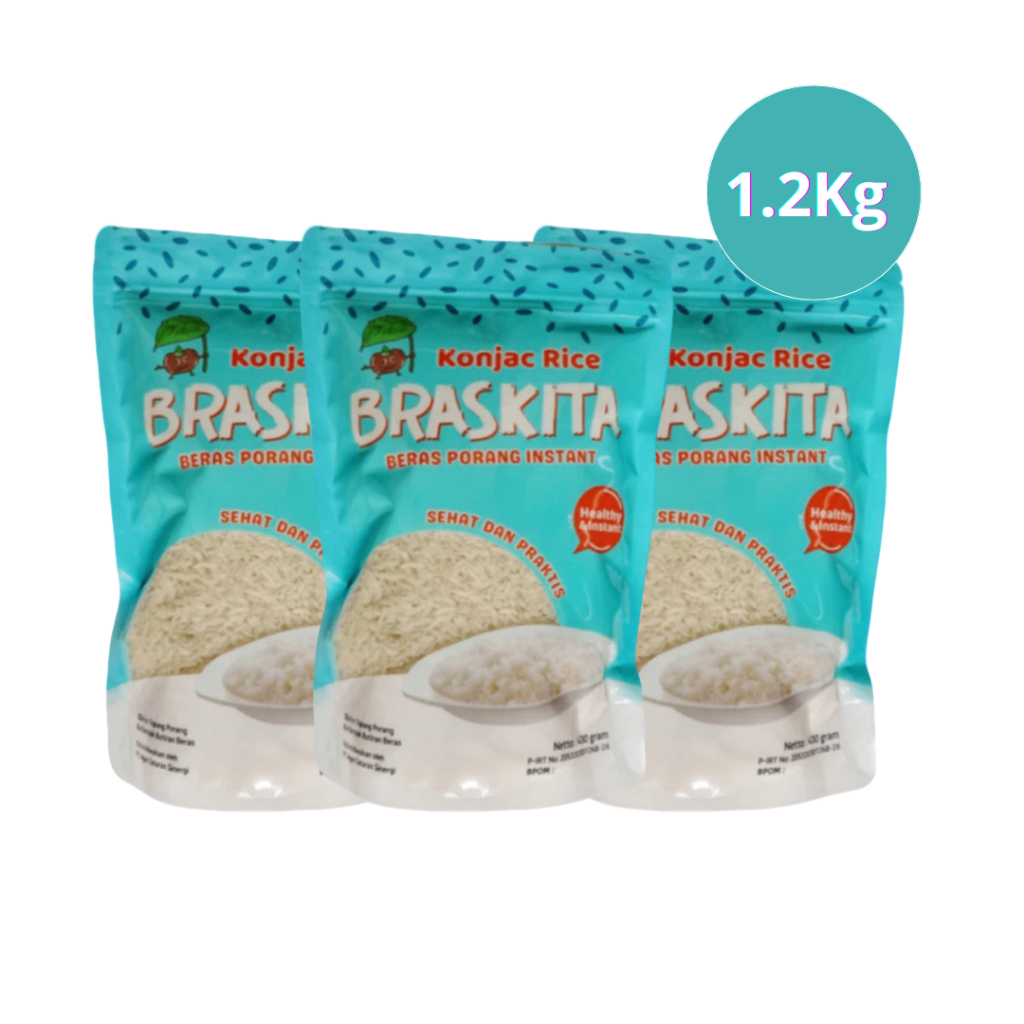 

Braskita Beras Porang 1200 Gram Shirataki Konjac Nasi Sehat Praktis Diet Instan Rendah Gula Kalori