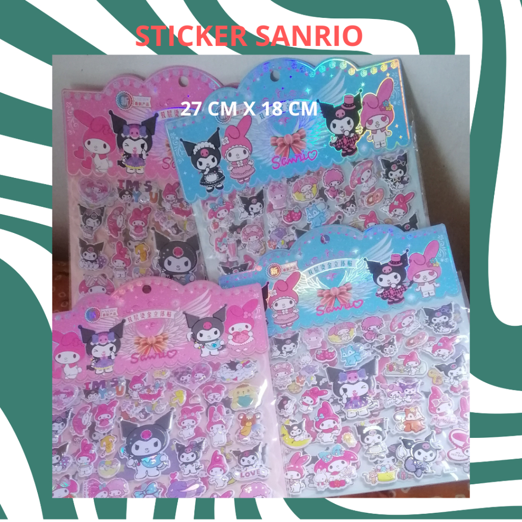 

STIKER gambar timbul SANRIO( beli 1 variasi dapat gratis 1 variasi