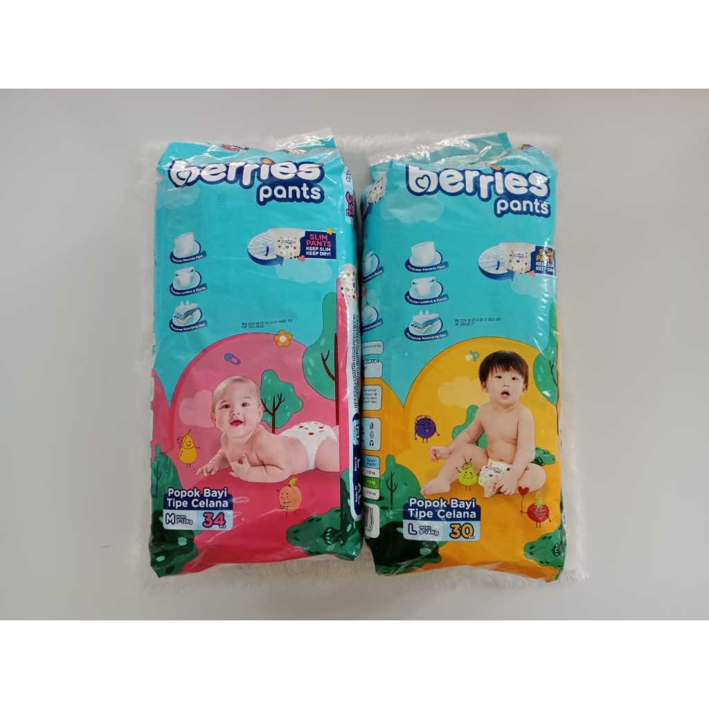 BERRIES POPOK BABY BERRIES PANTS / TIPE CELANA M34 , L30