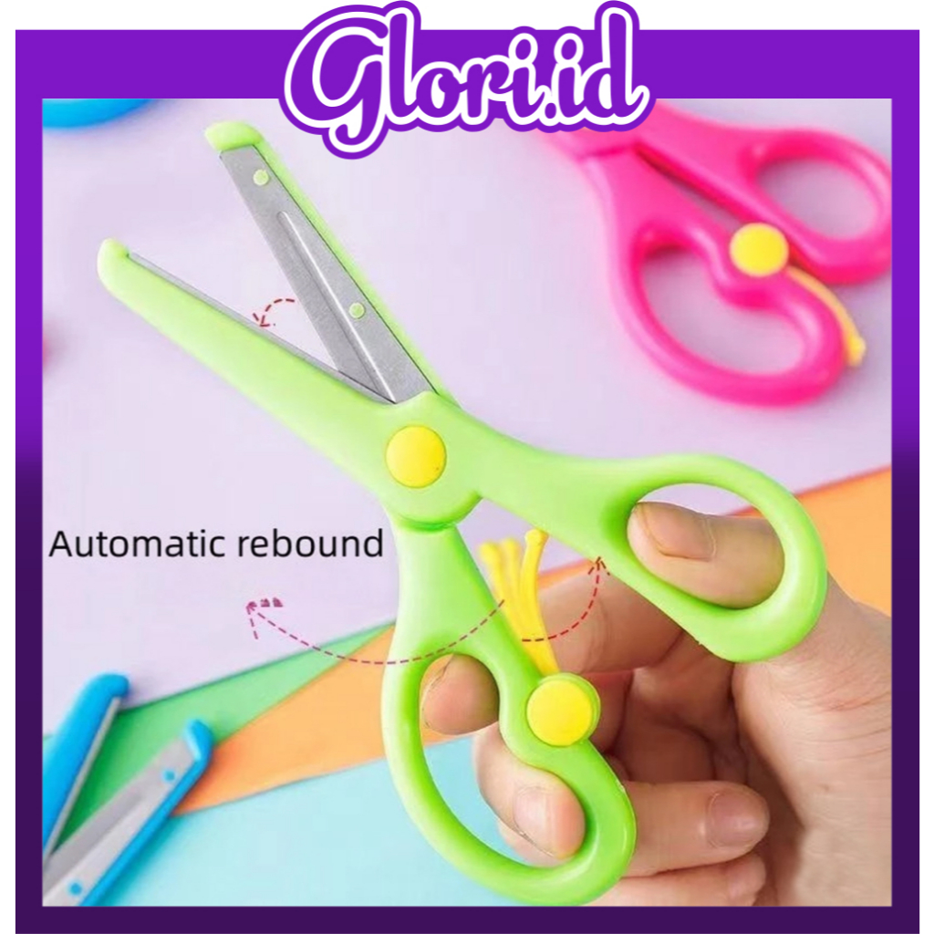 

GLORI.ID Gunting Anak Gunting Kertas Mini Gunting Pengaman Anak Warna Warni R1153