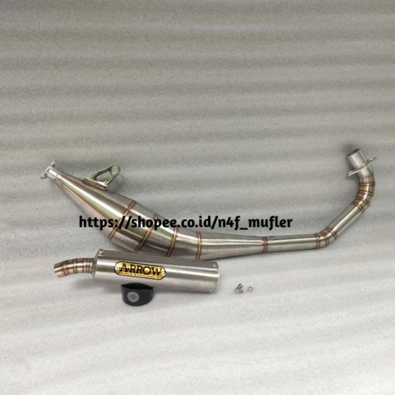 Knalpot Arrow exhaust satria 2tak Model Samping