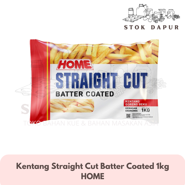 

HOME Kentang Goreng French Fries Straight Cut Batter Coated 1kg