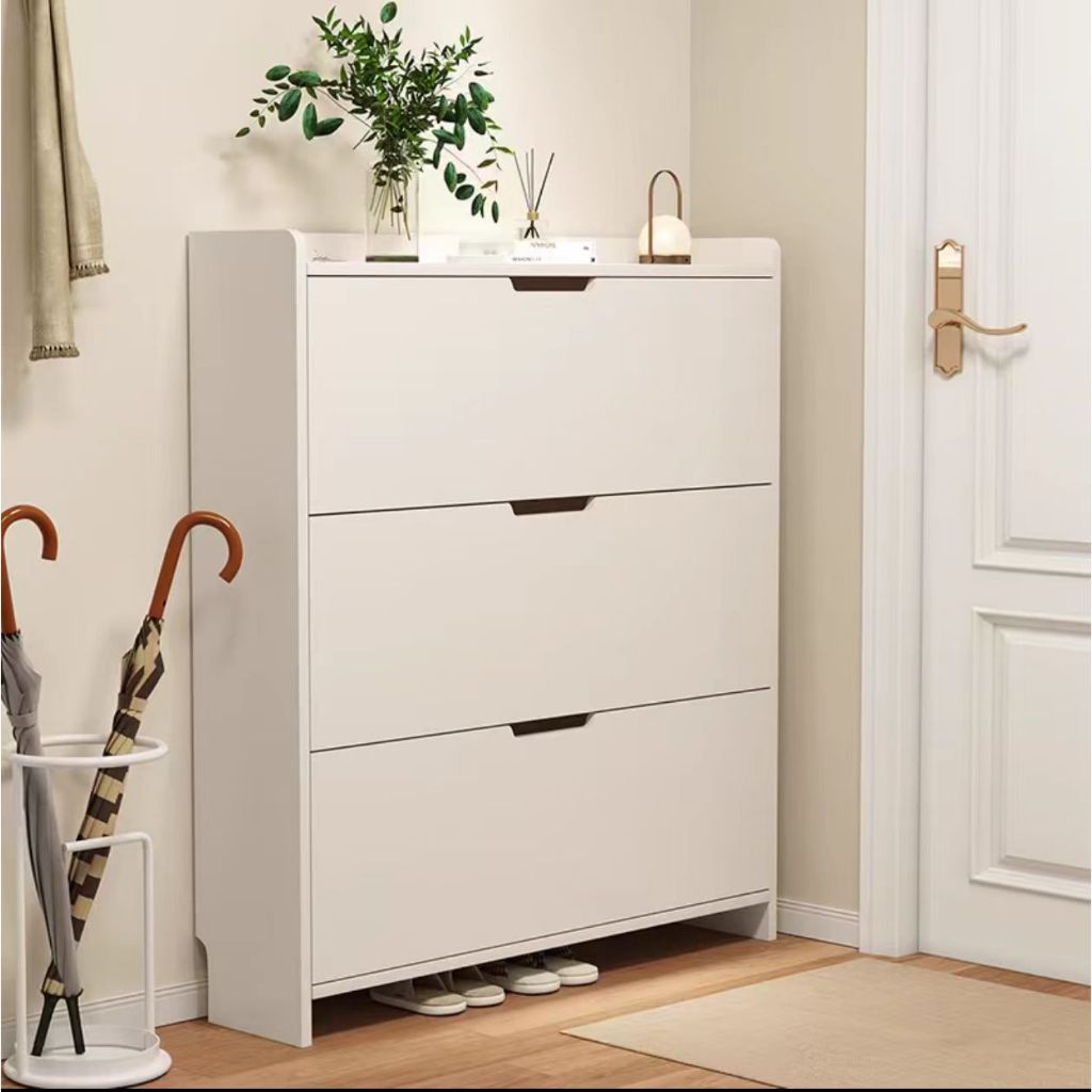 Lemari Sepatu /Lemari Sepatu with Ganda/ Lemari Sepatu Minimalis Kayu/rak sepatu tertutup/rak sepatu