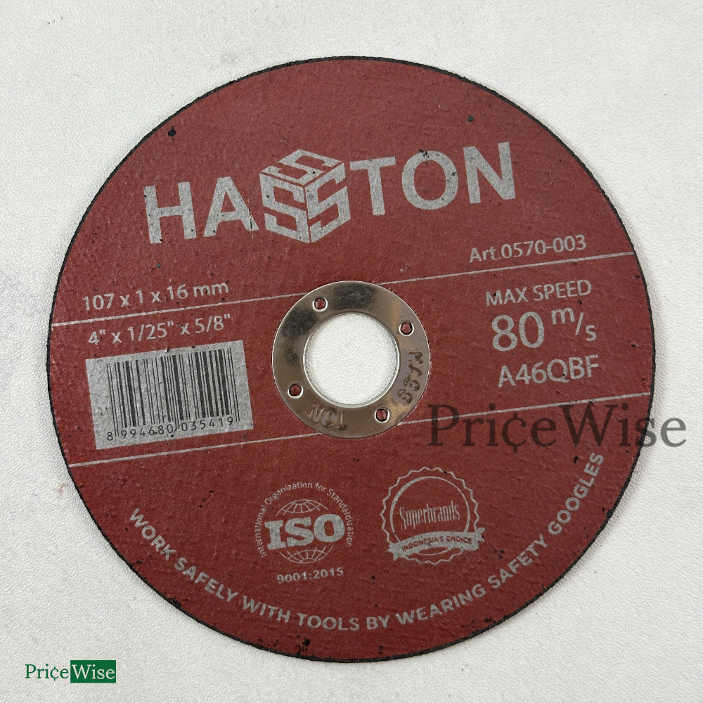 Mata Gerinda Potong 4" Hasston // Batu Gerinda Gurinda Prohex / Mata Gerinda Besi