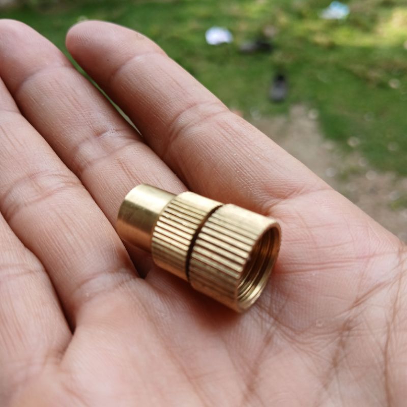 nozzle 1 lubang kuningan polos lurus sprayer spuyer tanki semprot
