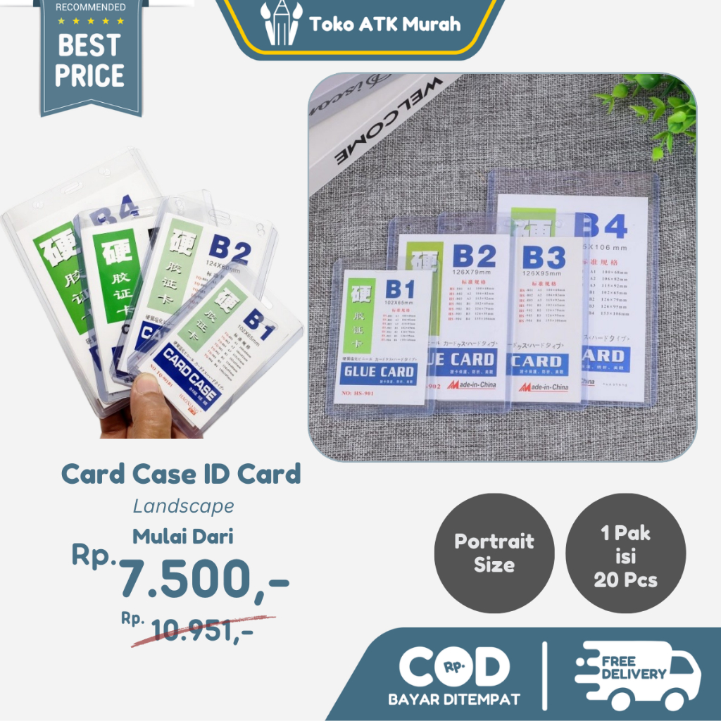 

Plastik ID Card B1 B2 B3 B4 / Card Case B1 B2 B3 B4 / Plastik Panitia B1 B2 B3 B4