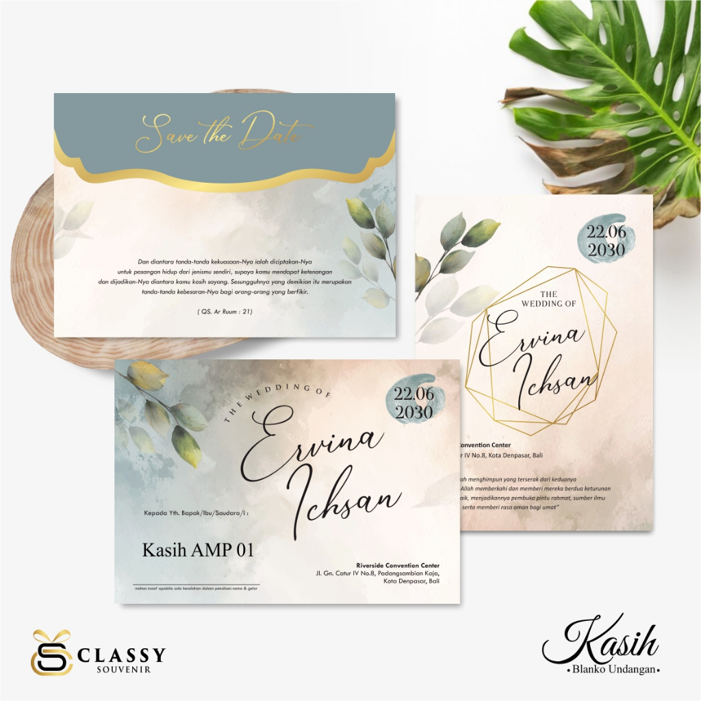 BLANGKO UNDANGAN PERNIKAHAN KASIH AMPLOP - BLANKO UNDANGAN KOSONGAN KASIH AMP 01