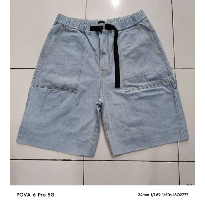 Lee Work Clothes Fatigue Blue Sky Carpenter Denim Short size 32~36