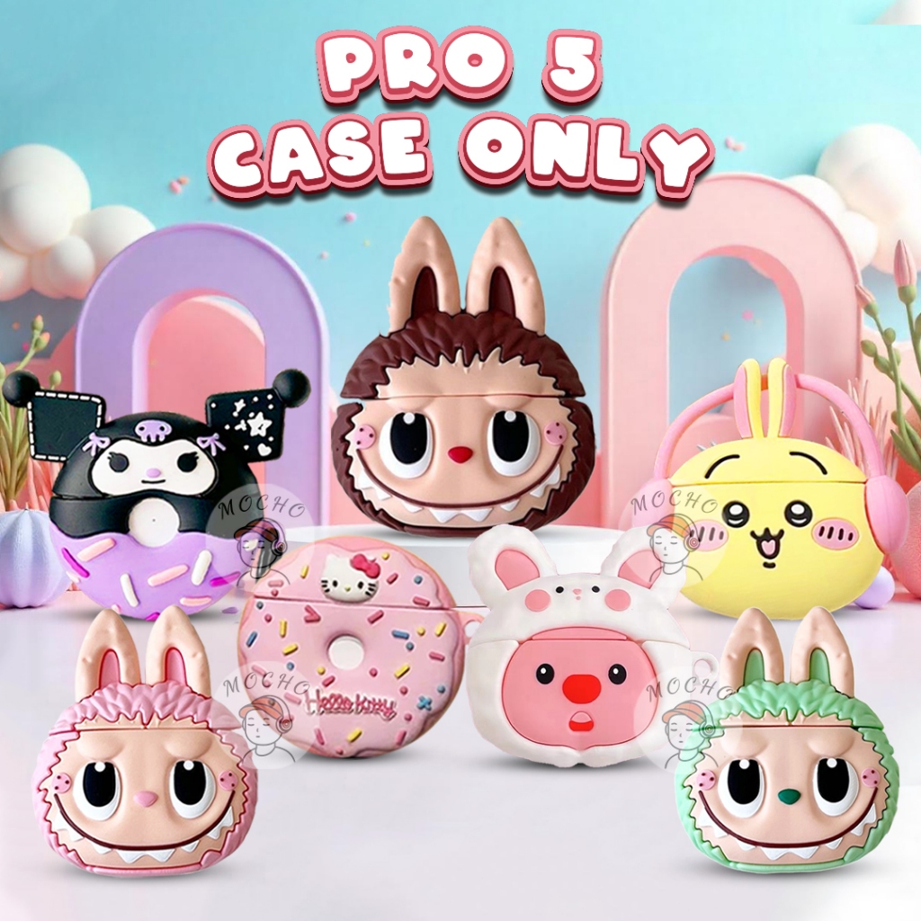 Mochoe COD CASE ONLY Headset Bluetooth PRO 5 Case Earphone Premium 3D Karakter Airpods PRO Gen 5