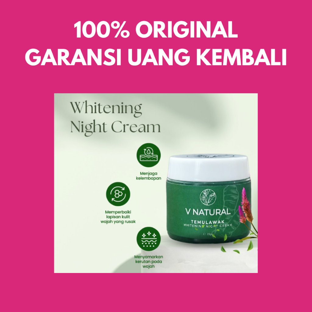 Cream Malam Temulawak Original V Natural BPOM