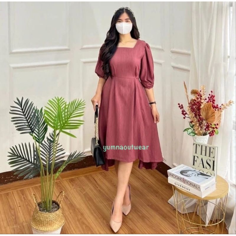 Calista Dress-dress wanita/Korean dress/dress kekinian/dress pesta/dress ladycrush