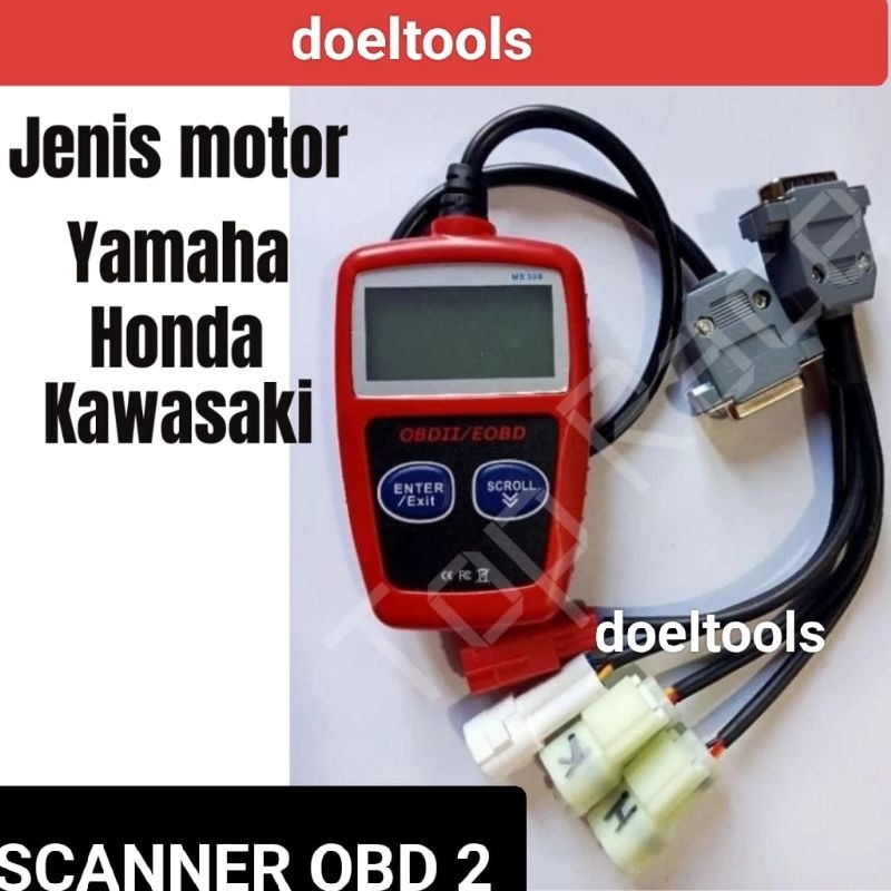 ALAT SCANNER Motor Injeksi SCANNER OBD 2 MOTOR INJEKSI VERSI DIGITAL Cek Sensor Motor