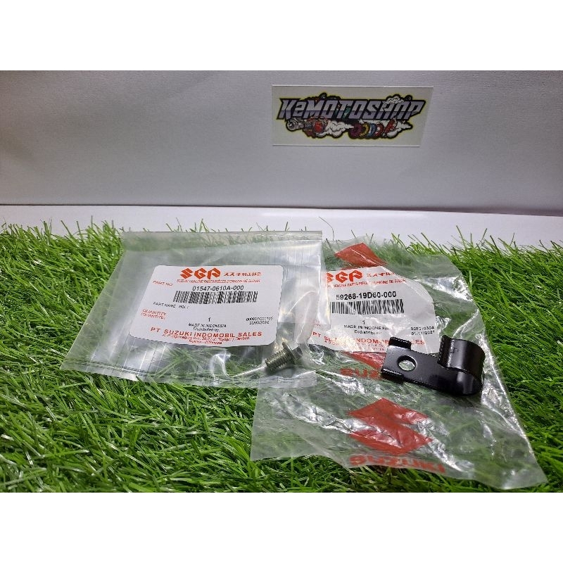 Baut Klem Brake House Clamp Kabel Selang Rem Depan Satria Fu Fi Original SGP
