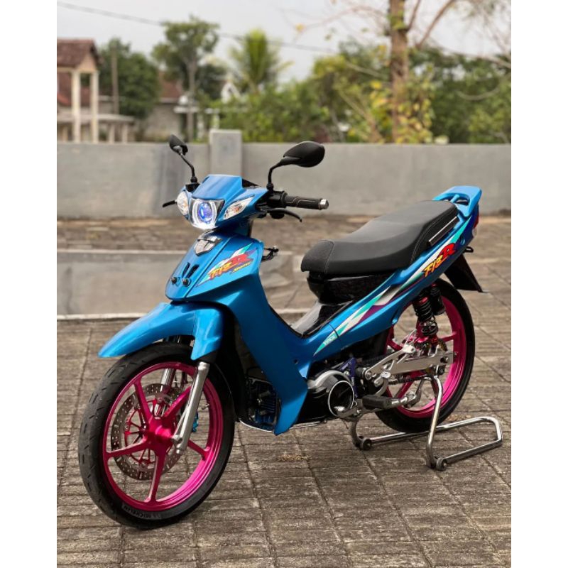 Stiker lis les STRIPING  FIZR 1998 BIRU standar ORI KUALITAS TERBAIK TIDAK MUDAH PUDAR l STRIPING FI