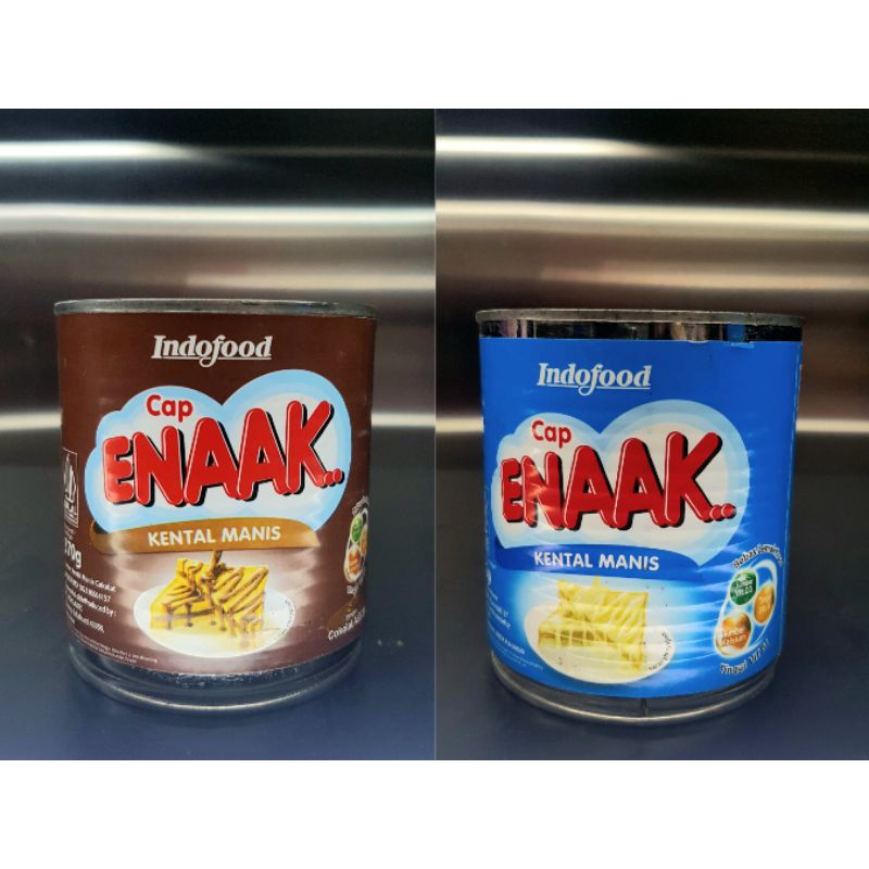 

Cap Enaak Kental Manis Kaleng 385 gram Variant Cokelat/Putih