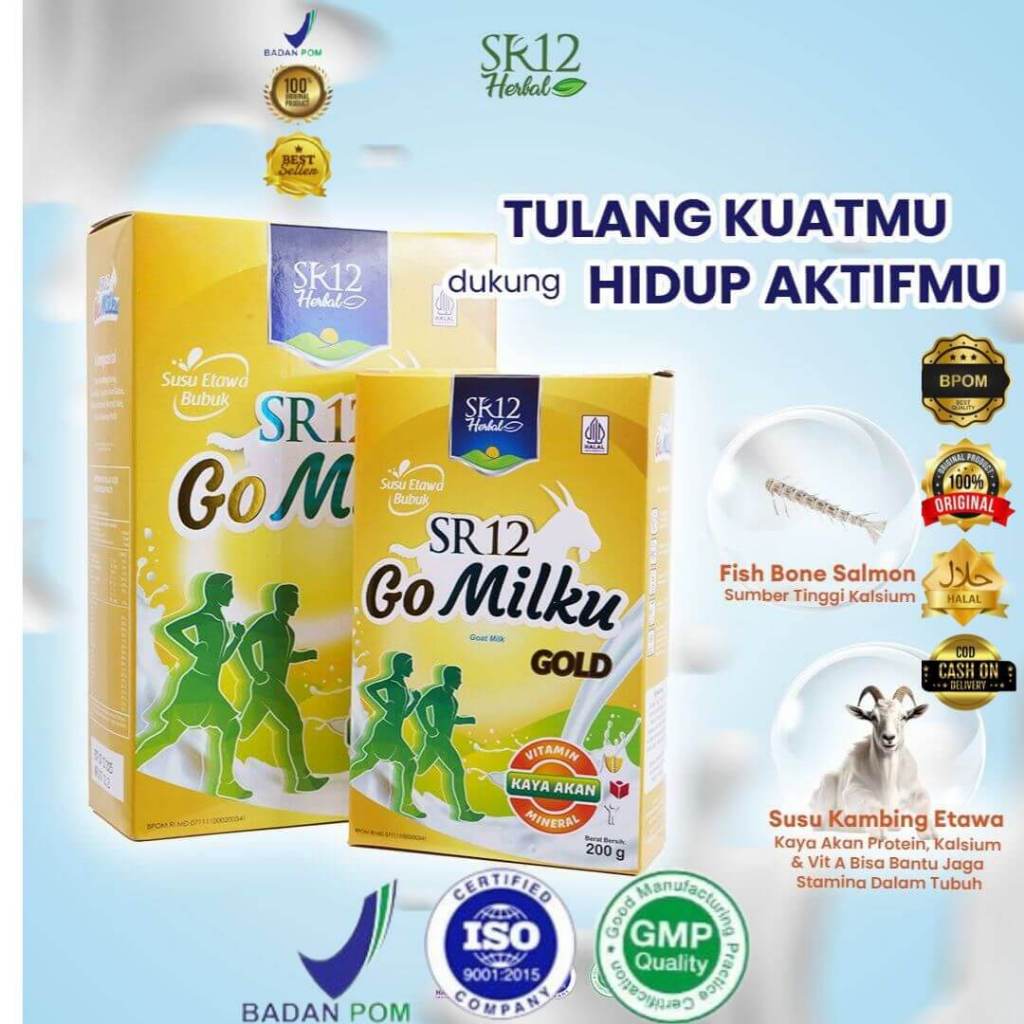 

SR12 GOMILKU SUSU KAMBING ETAWA BUBUK OLAHAN ANAK DEWASA LANSIA BUMILSTRAWBERI COKLAT ORIGINAL600g