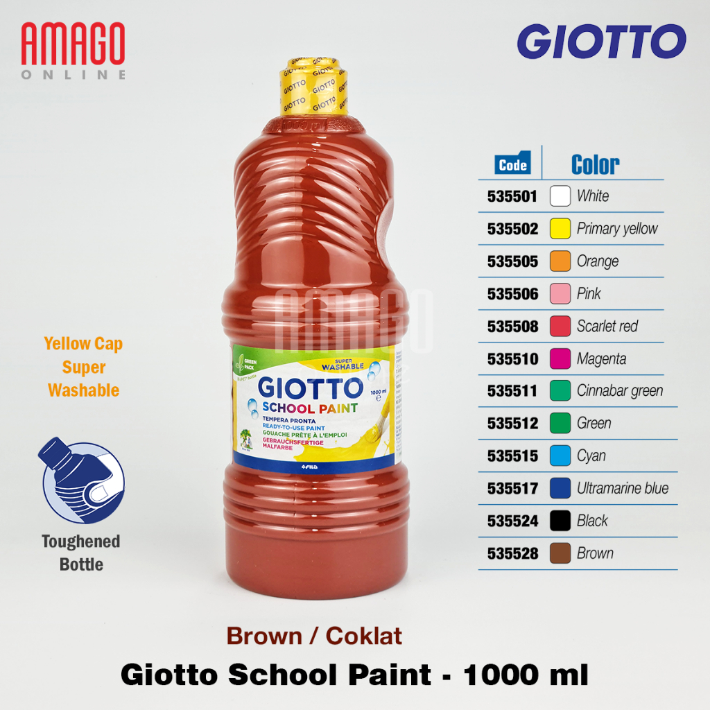 

Cat Air Cat Poster GIOTTO School Paint 1000 ml - 1 liter - Brown - 535528