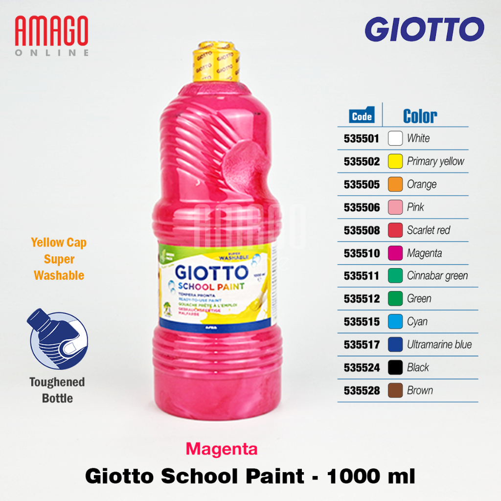 

Cat Air Cat Poster GIOTTO School Paint 1000 ml - 1 liter - Magenta - 535510