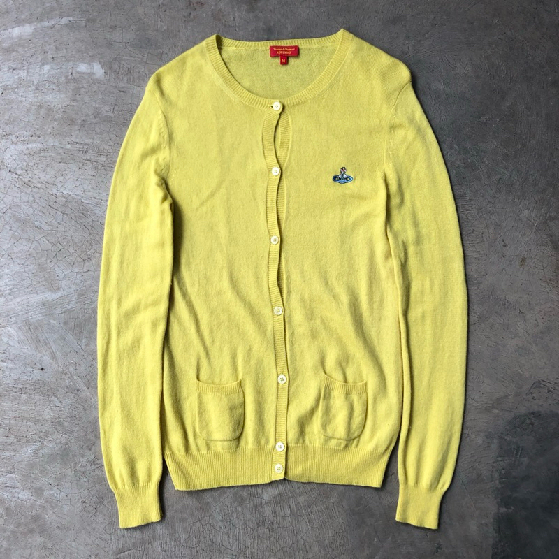 Vivienne Westwood Women’s Yellow Wool And Silk Cardigan