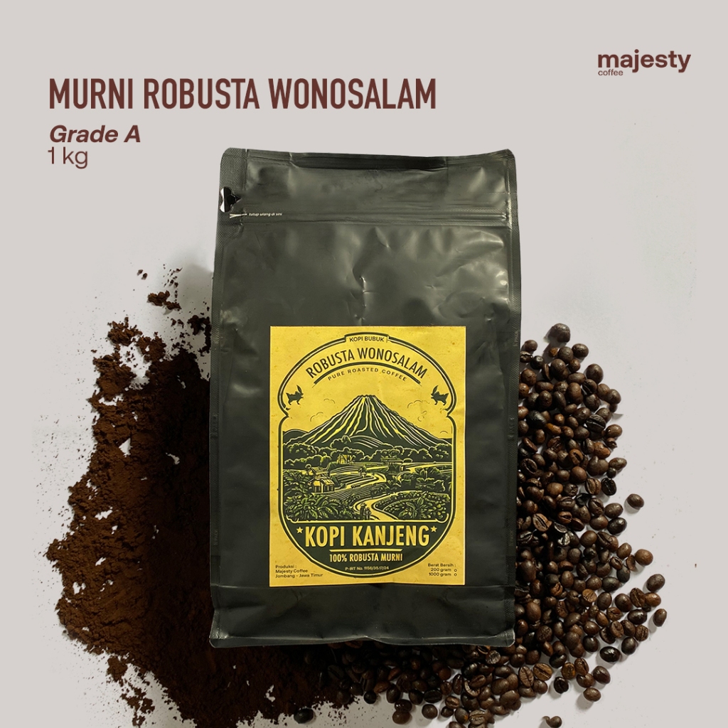 

[1KG] Kopi Bubuk Murni Robusta Wonosalam || Grade A Kopi Kanjeng