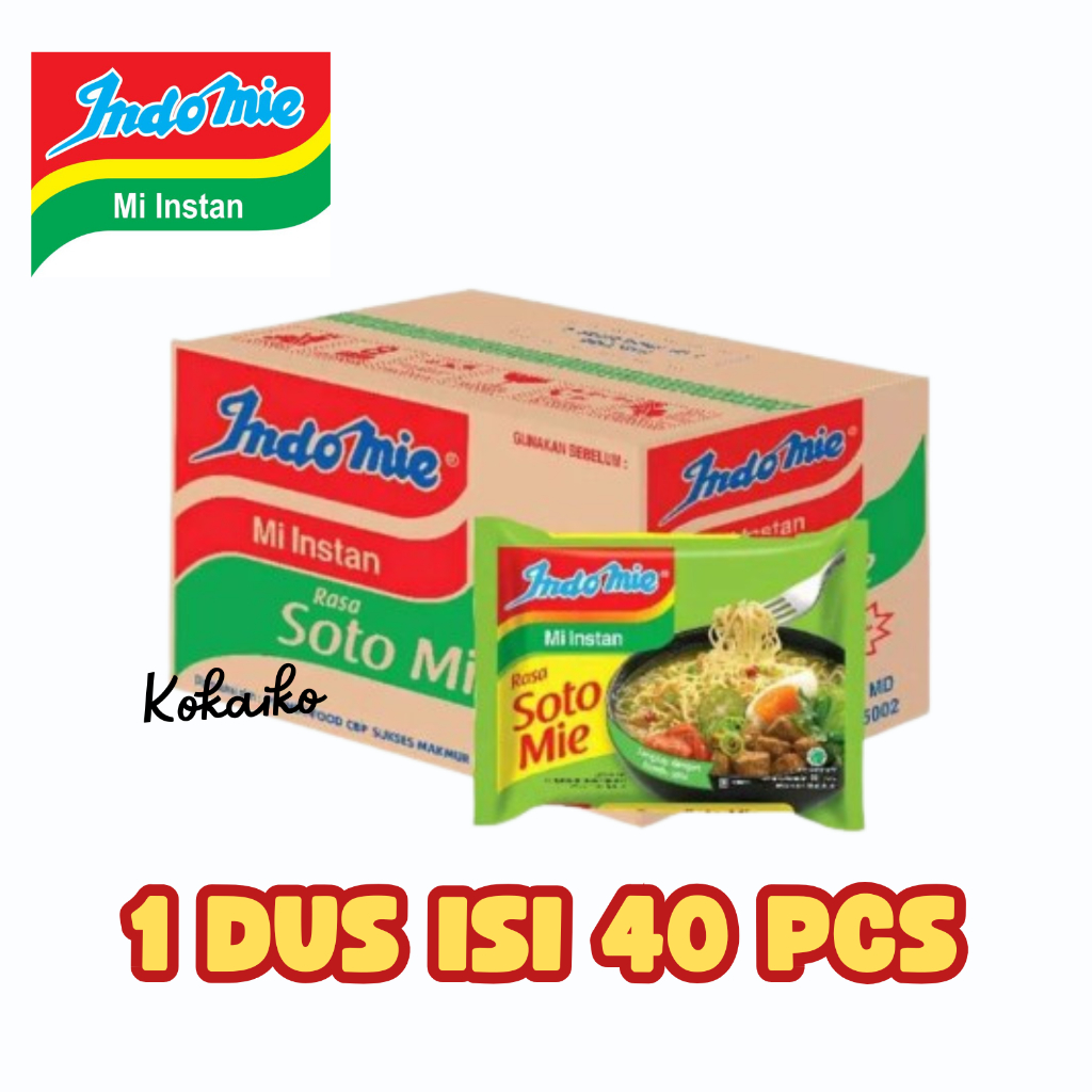 

Indomie Rasa Soto Mie 1 Dus isi 40 pcs - Mie Instan