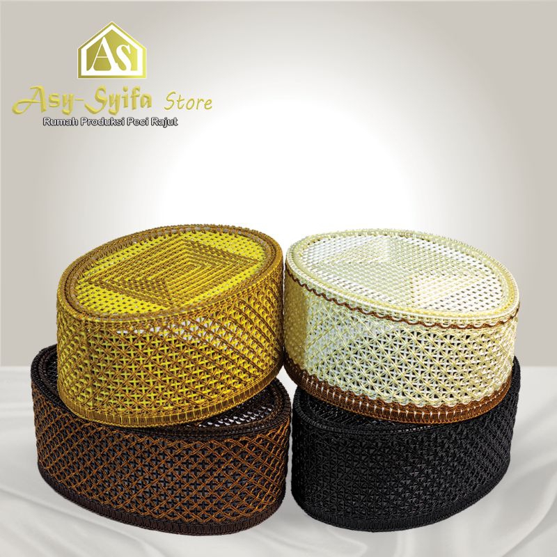 KNDEGAN_SYAL - PECI RAJUT PREMIUM SONGKOK RAJUT KOPIAH RAJUT MUSLIM PRIA