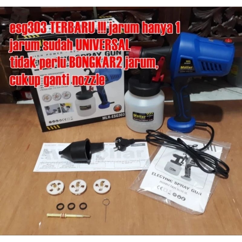 Spray Gun Listrik Mollar ESG303 Paintzoom Mollar Model Handled Alat Cat Semprot Mollar ESG-303