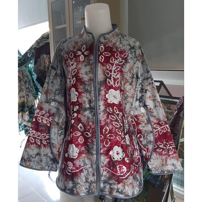 Baju Sasirangan Wanita Kantor Atasan Cewek Kekinian Batik Jumputan Khas Banjarmasin