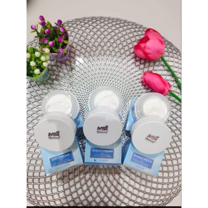 COD MSI Cream, Siang, Malam, Sunscreen MSI Perawatan Wajah ( free gift ), Original 100%