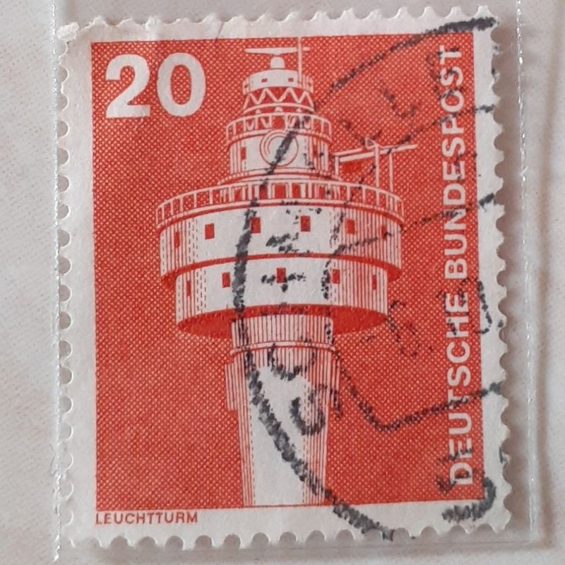 

(J1) Perangko Jerman Industry and Technology Definitives 1975-1982 (Lighthouse "Alte Weser") Tahun 1976