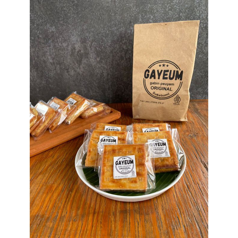 

Gayeum gabin peuyeum [isi 10pcs] Rasa keju/Oleh-oleh khas sukabumi