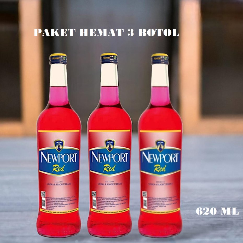 

Paket Hemat 3 Pcs !!! New Por-t Np Red Merah - 620 ml