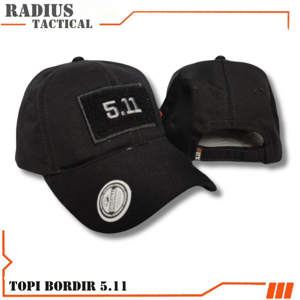 Topi tactical caps bordir 511 timbul - topi baseball tactical kanvas drill - topi bdu tactical 511 s