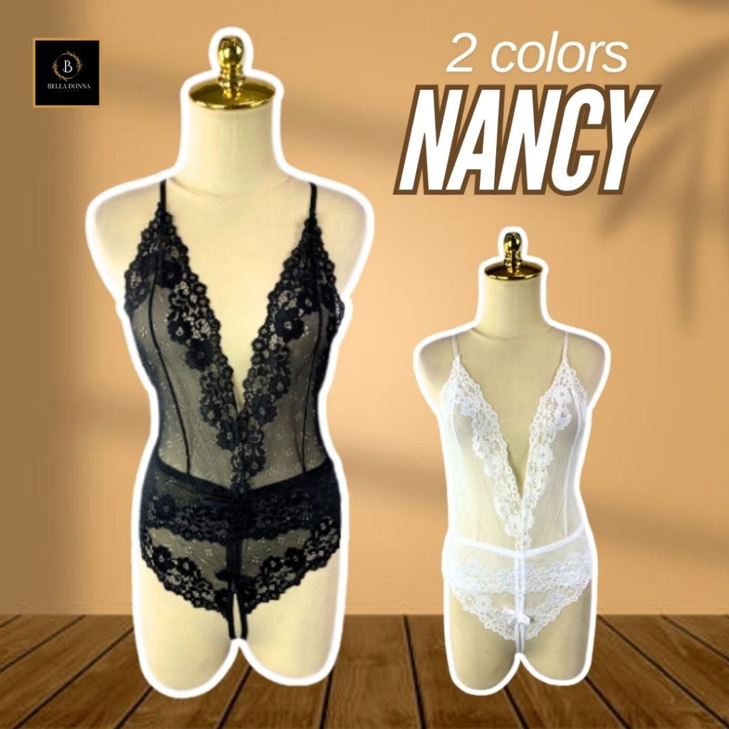 belladonna_id [COD]  Lingerie One Piece NANCY Bodysuit swimsuit All Size Sexy anggun Baju Tidur Wani