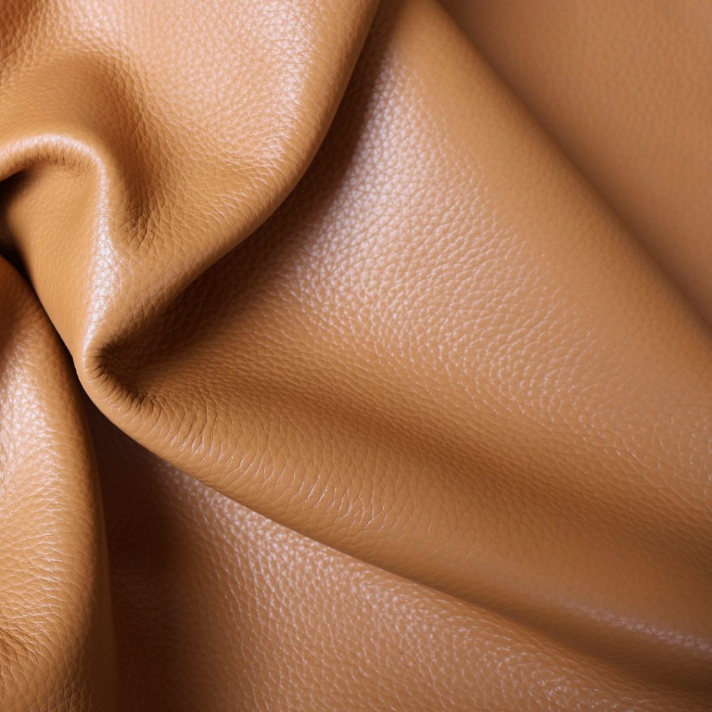 Kulit Sapi Lembaran Motif Milled Jeruk ukuran A3