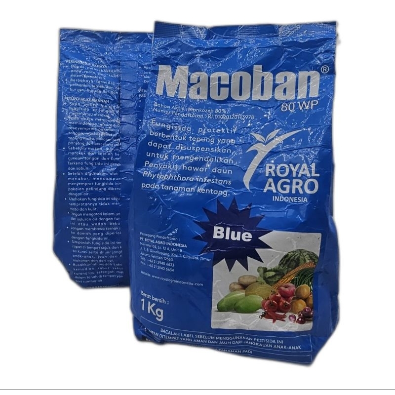 FUNGISIDA MACOBAN 80WP 1KG bahan aktif Mancozeb
