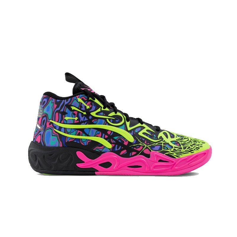 Sepatu Basket Pria Puma LaMelo Ball MB.04 Heem Black/Luminous Pink 310837 01