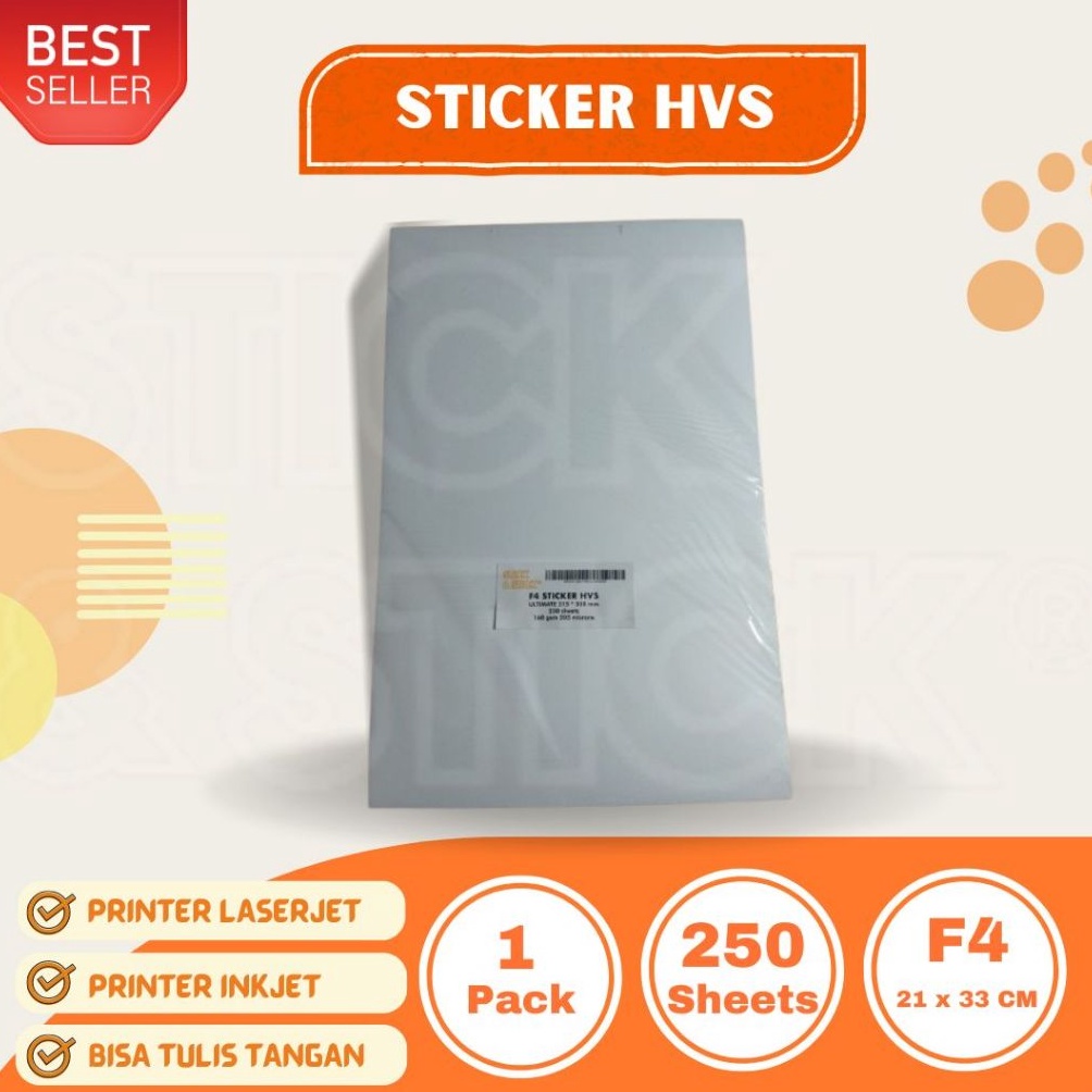 

Ready FOLIO F4 STICKER HVS DOFF ULTIMATE QUALITY 25 LEMBAR F82