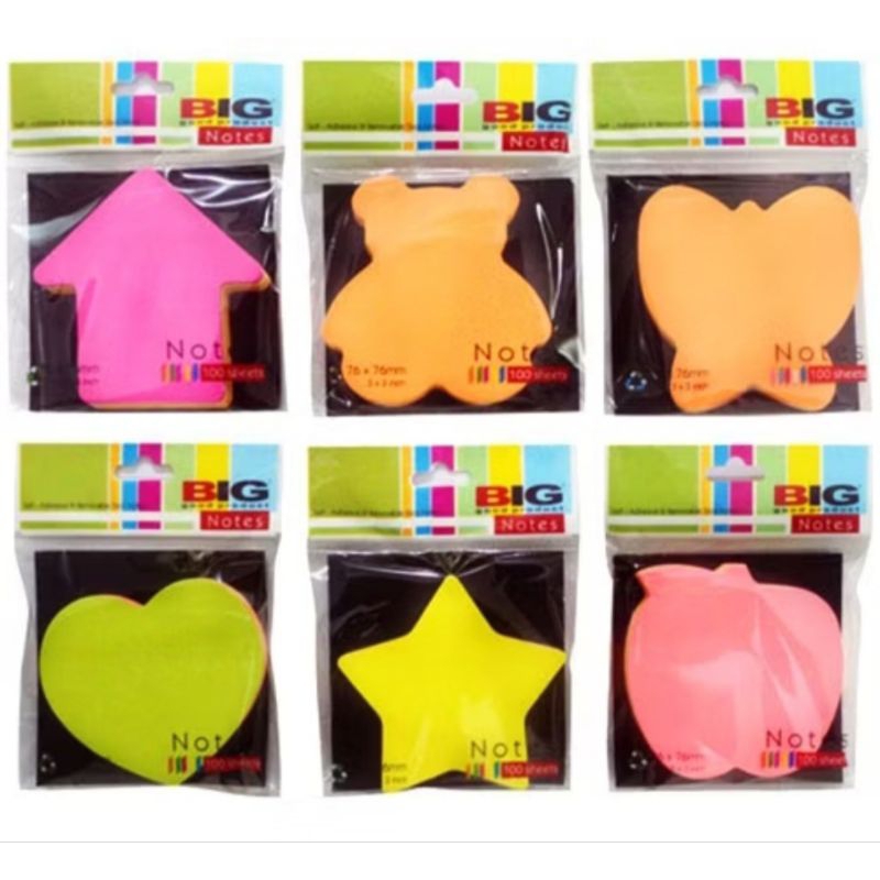 

STICKNOTE BIG / PEMBATAS BUKU BIG KARAKTER (LOVE / APEL / KUPU² / PANAH DLL) STICKY NOTE KARAKTER