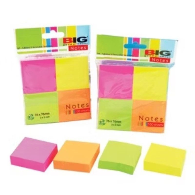 

STICKNOTE BIG 76 x 76 mm (3 x 3 Inch) / PEMBATAS BUKU BIG / STICKY NOTE BIG