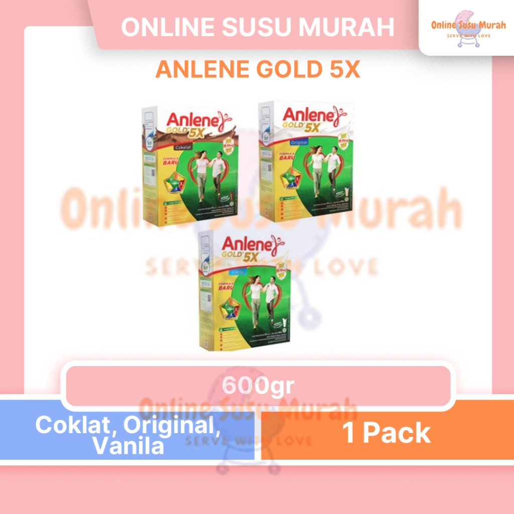 

ANLENE GOLD 5X 600GR SUSU DEWASA 600 GR SSKD